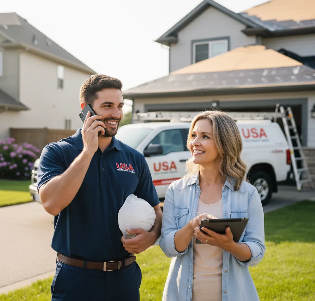 USA Roof Repair Experts customer support in Appleton